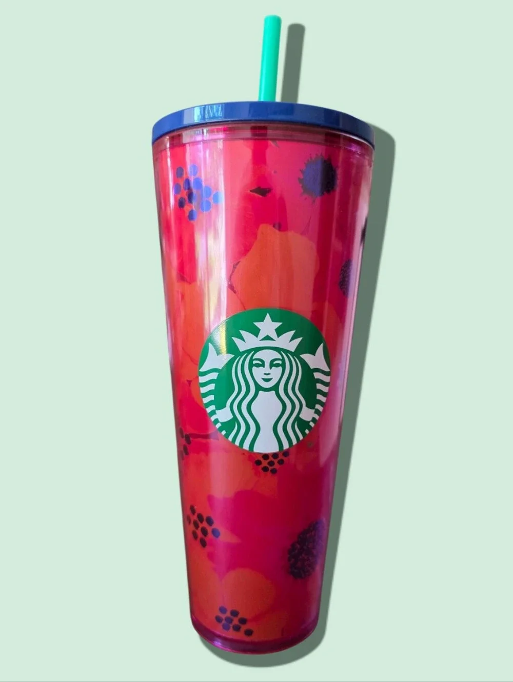 Starbucks Pink Floral Tumbler 